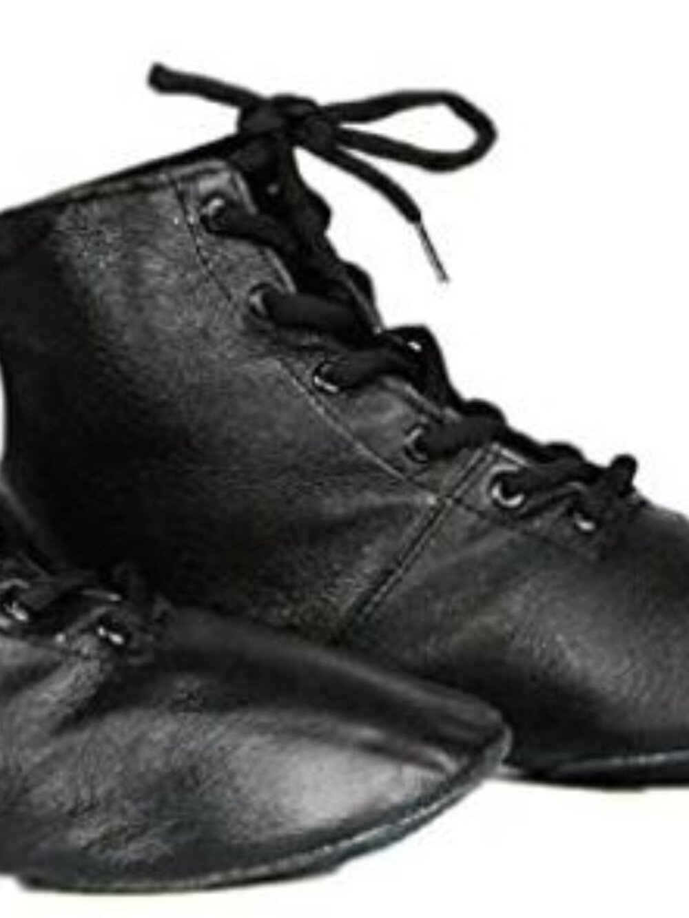 Cheapdancing Black Soft Sole Women's Lace Up Flat Dancing Jazz Boots Size-W8.5 - Picture 4 of 5